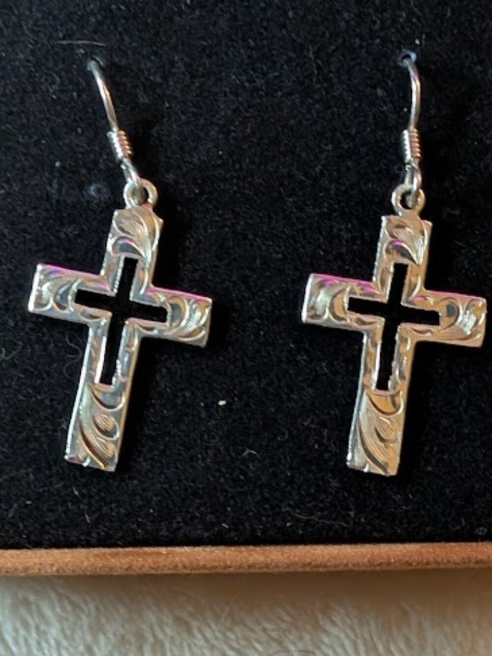 ELK CREEK Sterling Silver Cross Earrings